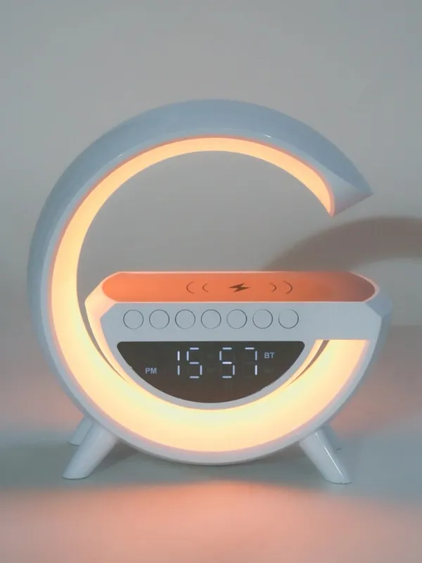 Беспроводная зарядка и колонка со встроенной лампой Led Wireless Charging Speaker — фото 4