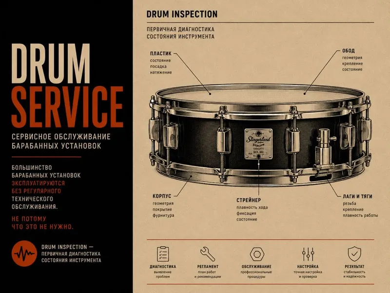DRUM SERVICE | Сервисное обслуживание барабанных установок 3 DRUM SERVICE | Сервисное обслуживание барабанных установок 3