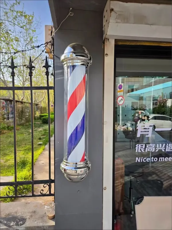 Вывеска Barber Pole для барбершопа (новая) 4