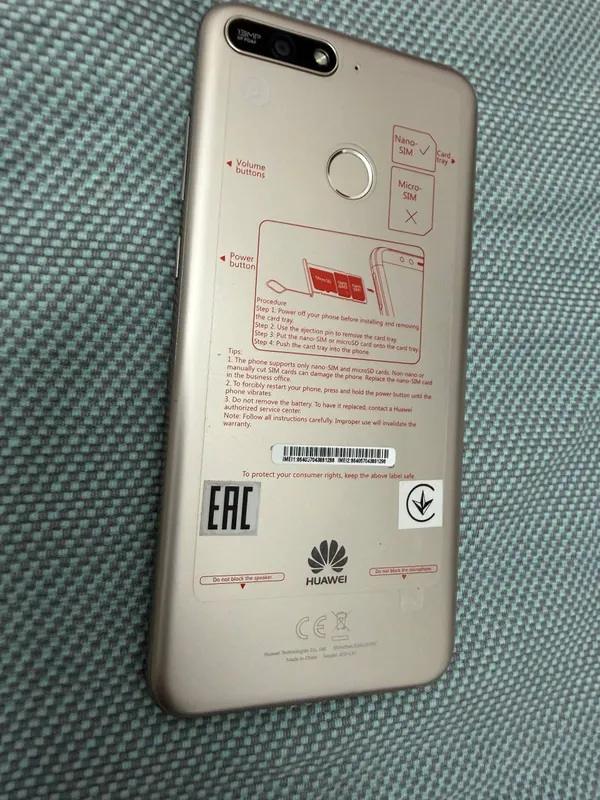 Huawei Y6 Prime Gold 3/32 Ideal holatda 2 Huawei Y6 Prime Gold 3/32 Ideal holatda 2