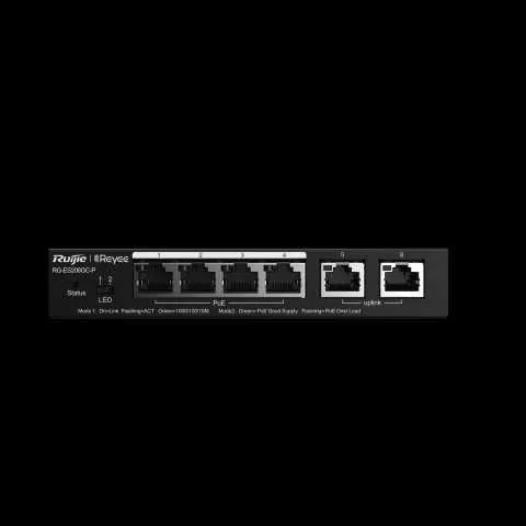 6-порт. гигабит управляемый PoE смарт-коммутатор Ruijie RG-ES206GC-P — фото 1