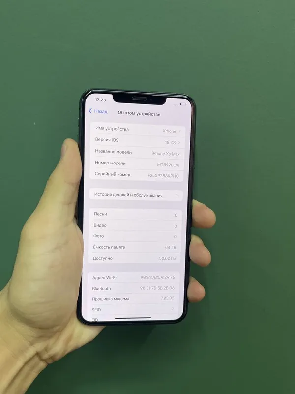 iPhone XsMax 64gb 76% idial vakum