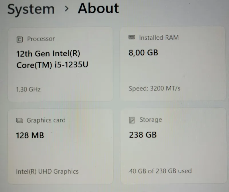 Notebook LENOVO ThinkBook 4 Notebook LENOVO ThinkBook 4