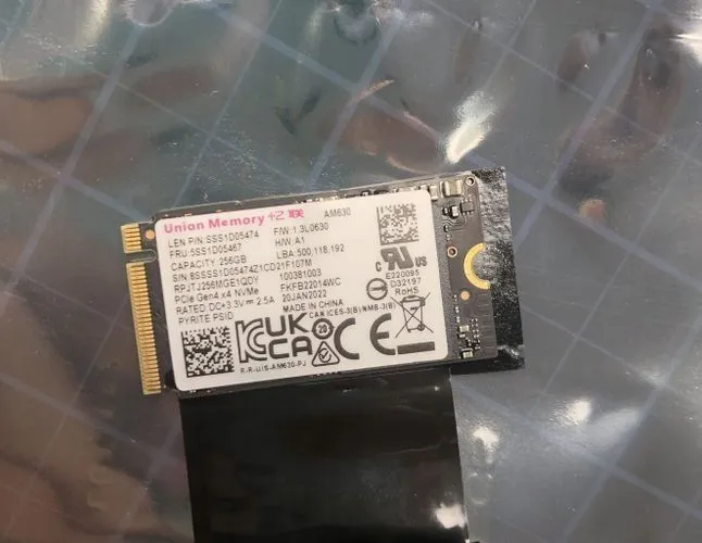 Nvme SSD 4 поколения Union memory 256 gb