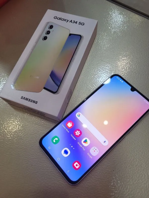 Samsung A34 5G 6/128 GB Kumushrang 1 Samsung A34 5G 6/128 GB Kumushrang 1