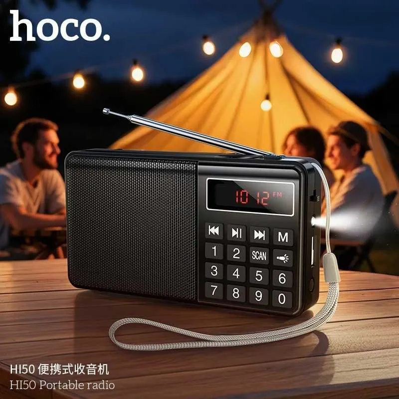 Hoco HI50 Беспроводная Портативное FM Радио поддерживает Bluetooth 5.3