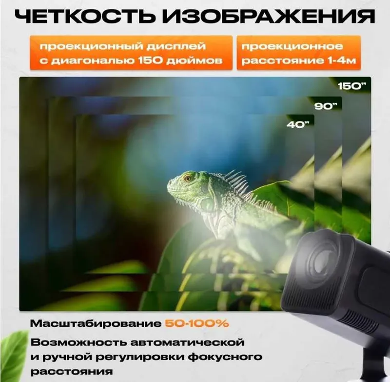 Смарт проектор HY-320 Android 1920 x 1080 Full HD — фото 5