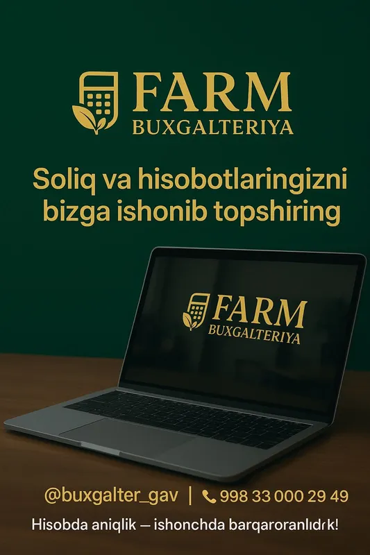 Onlayn buxgalterya xizmatlari korxonani toliq hisob huritish
