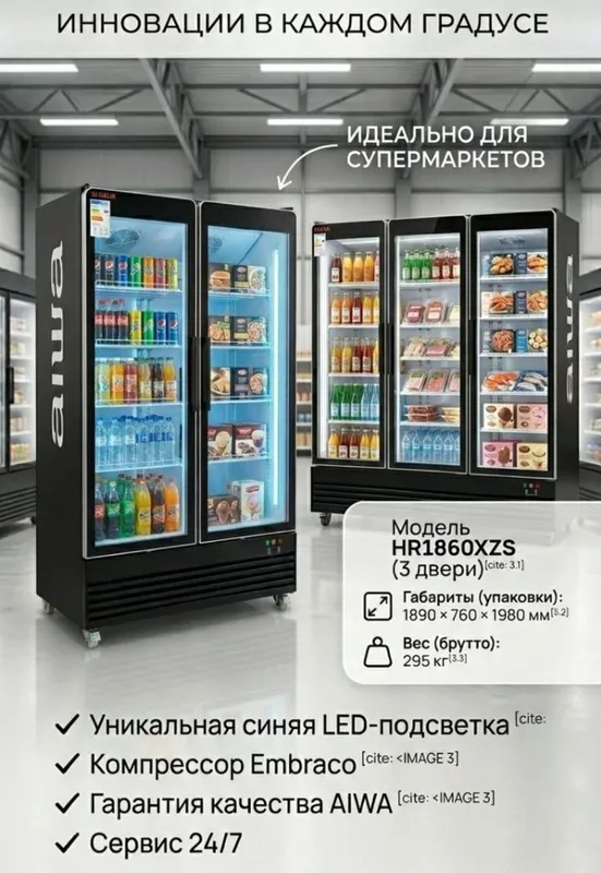 Витринный морозильник Aiwa Оптом первые руки — фото 6