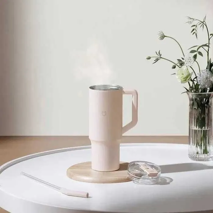 Термос Mijia 1L Tritan Straw Cup | Xiaomi термос | Термос для чая — фото 1