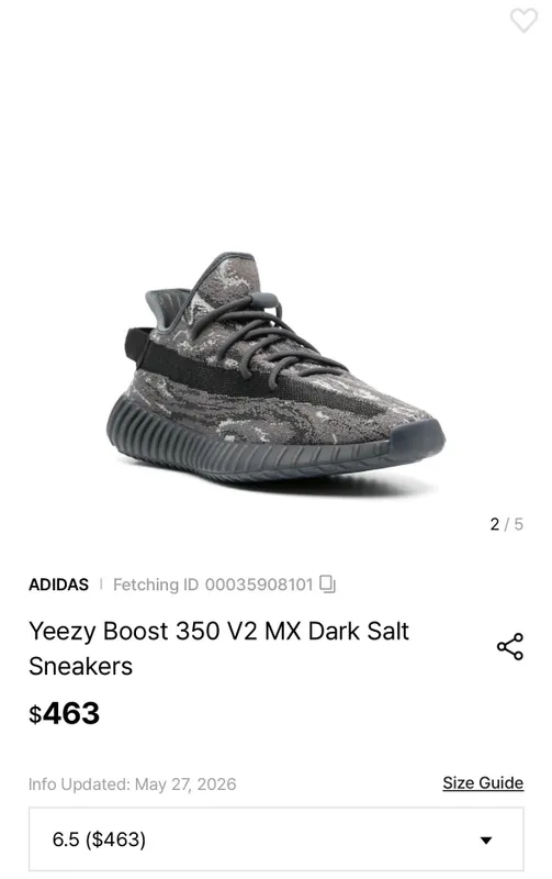 Yeezy Boost 350 V2 MX Dark Salt Sneakers 2 Yeezy Boost 350 V2 MX Dark Salt Sneakers 2