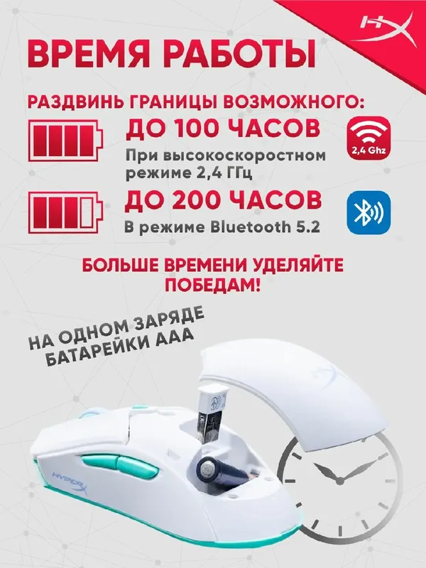Игровая беспроводная мышь HyperX Pulsefire Haste 2 Core — фото 3