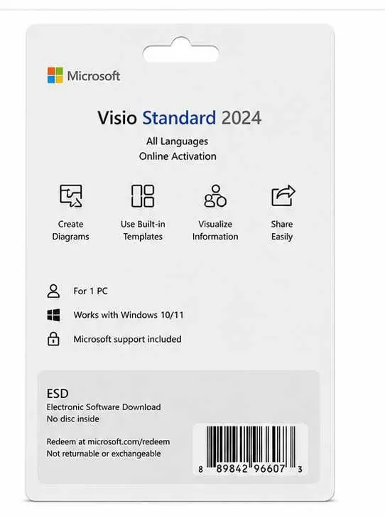 ! Microsoft Visio Standard 2024 электронная лицензия ESD — фото 2