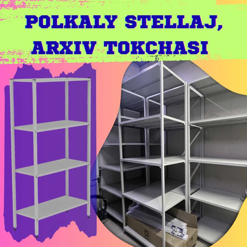 Arxiv stellaj, архивные стеллажи, metall tokcha