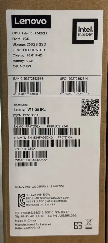 Lenovo — i5 13420H / 256GB M.2 NVMe SSD / 8GB DDR5 — фото 6