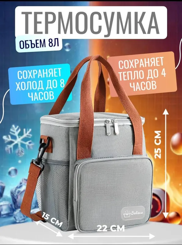термо сумка. сохраняет тепло и холод 1