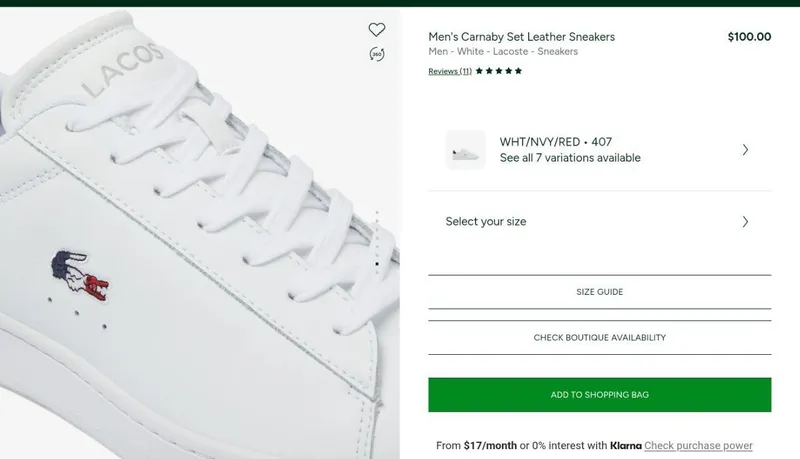 Lacoste Carnaby men.43.-43.,5 US 10.5 — фото 4