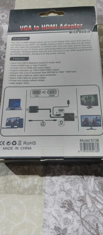 Продам адаптер VGA HDMI — фото 1