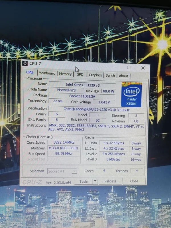 Продам процессер Xeon E3 1220 v3