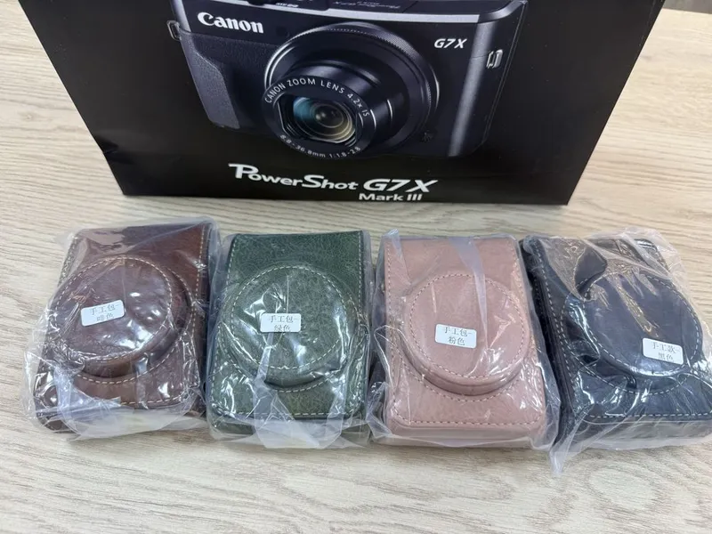 Кожаный чехол для Canon G7X mark 3 III 3 Кожаный чехол для Canon G7X mark 3 III 3