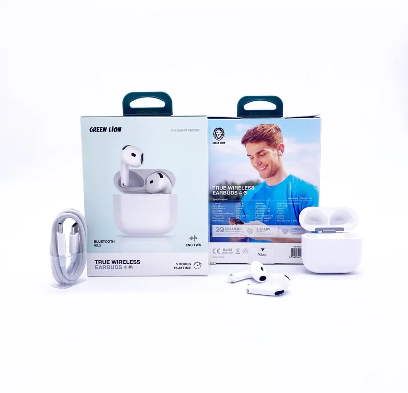 Bluetooth Airpods 4 Green lion