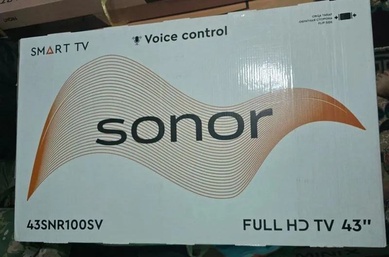 Sonor 43 smart tv yangi karobkasi ochilgan — фото 1