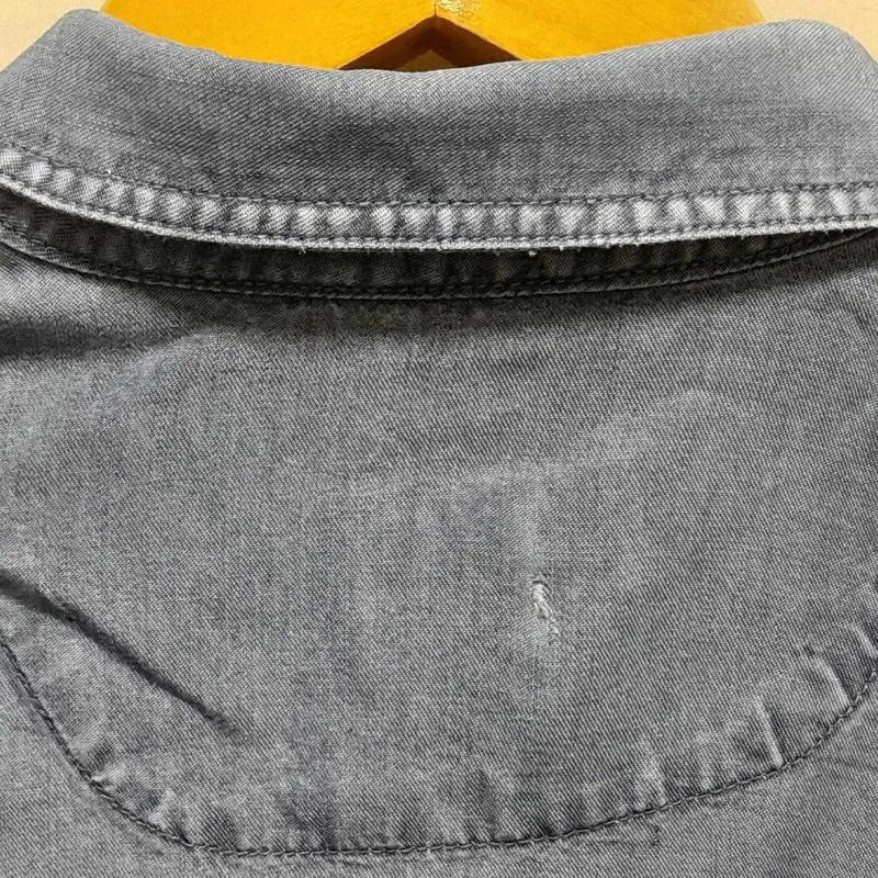 VTG Wrangler Long Sleeve Chambray Shirt/50-52/Винтажная Рубашка Шамбре — фото 5