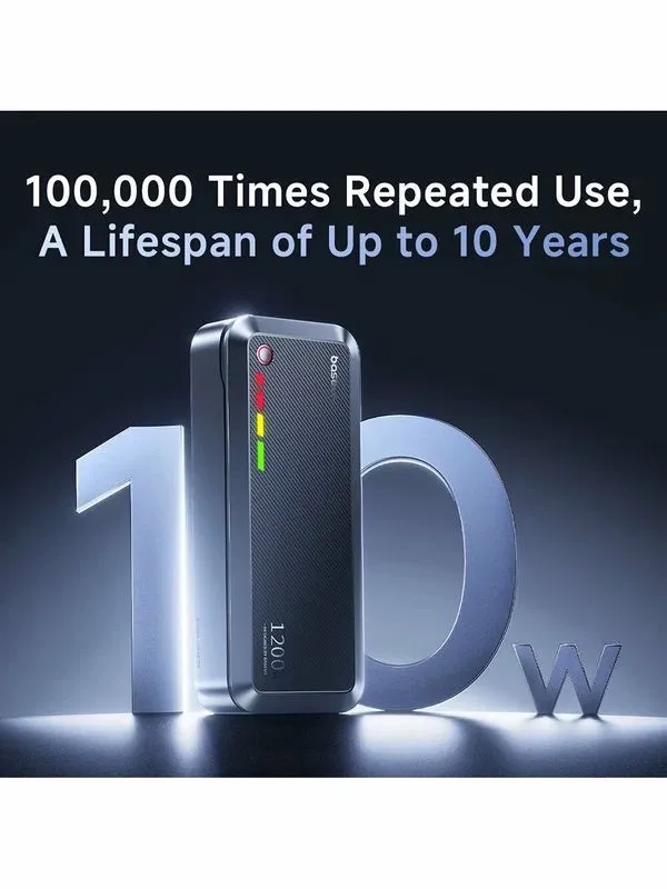 Авто стартер для автомобиля Baseus PrimeTrip VJ1 1200A 12000mAh — фото 7
