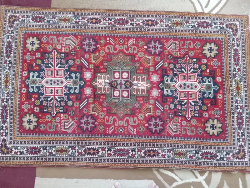 Ковер ручной работы из шерсти (1,00 x 1,80 м) 5