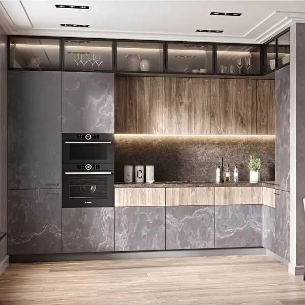 Каменный шпон Flora dark choco. Гибкий камень для декора и Фасада . — фото 6