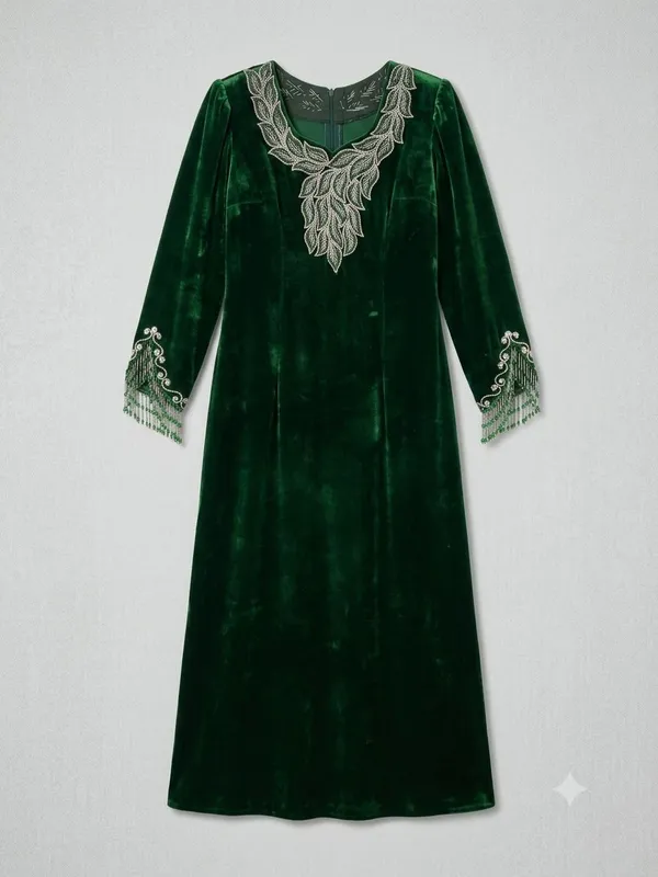 Shohona toza velyur ko‘ylak (qo‘l mehnati) 1