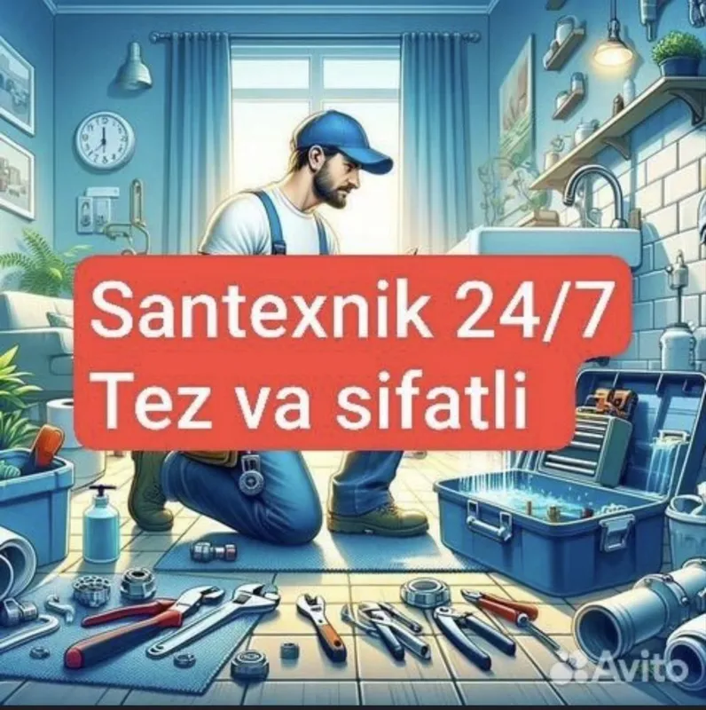 Сантехник услуга 24/7 santexnik xizmati 24/7 Toshkenli Usta