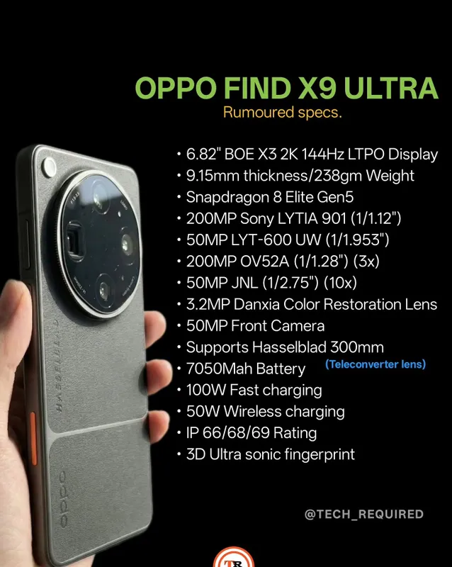 OPPO FIND X9 ultra 12x512 GB 2