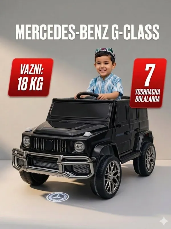 Bolalar elektromobil Mercedes G-class Gelandewagen — фото 9