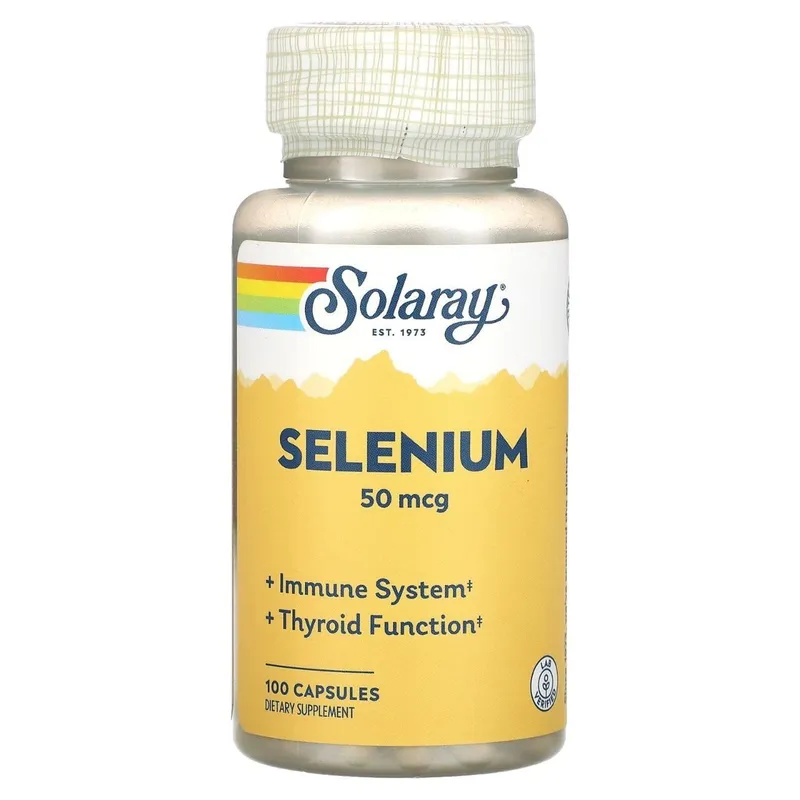 Селен, Solaray, Selenium 50 мкг. 100 вегетарианских капсул 1 Селен, Solaray, Selenium 50 мкг. 100 вегетарианских капсул 1