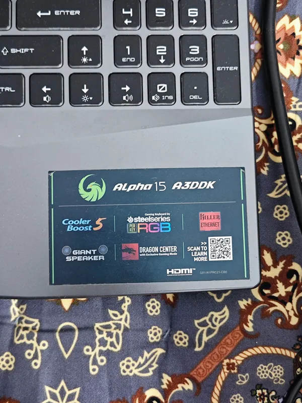 Msi Alpha 15 A3DDK 3