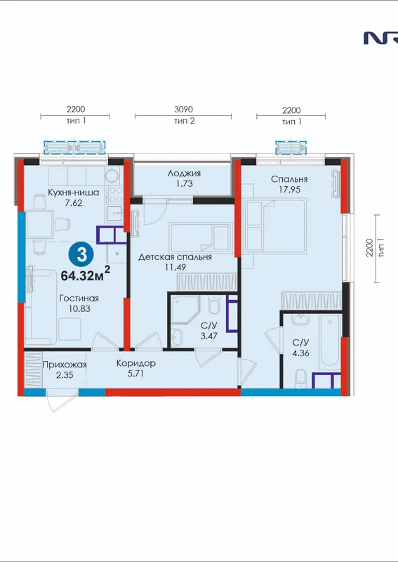ЖК от NRG-BI: ипотека с макс. скидкой | ПВ 159 545 754 сум — фото 1 ЖК от NRG-BI: ипотека с макс. скидкой | ПВ 159 545 754 сум — фото 1