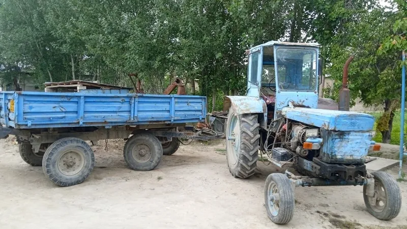 Assalomu alaykum traktor 28 DKU (somon maydalagich) va telechkasi bor
