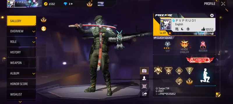 Free Fire account 2 Free Fire account 2