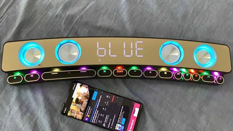 Беспроводной игровой Bluetooth-динамик со светодиодной подсветкой 4