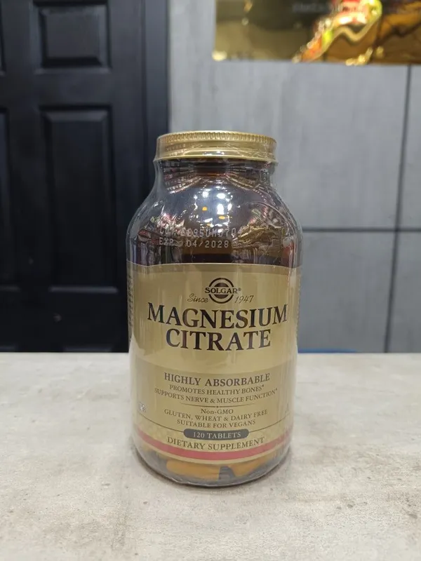 Solgar magnesium citrate 120 tablets