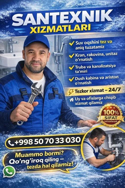 SANTEXNIK Xizmati 24/7 SANTEXNIK Xizmati 24/7