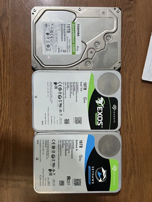 Qattiq disklar 10/16 TB