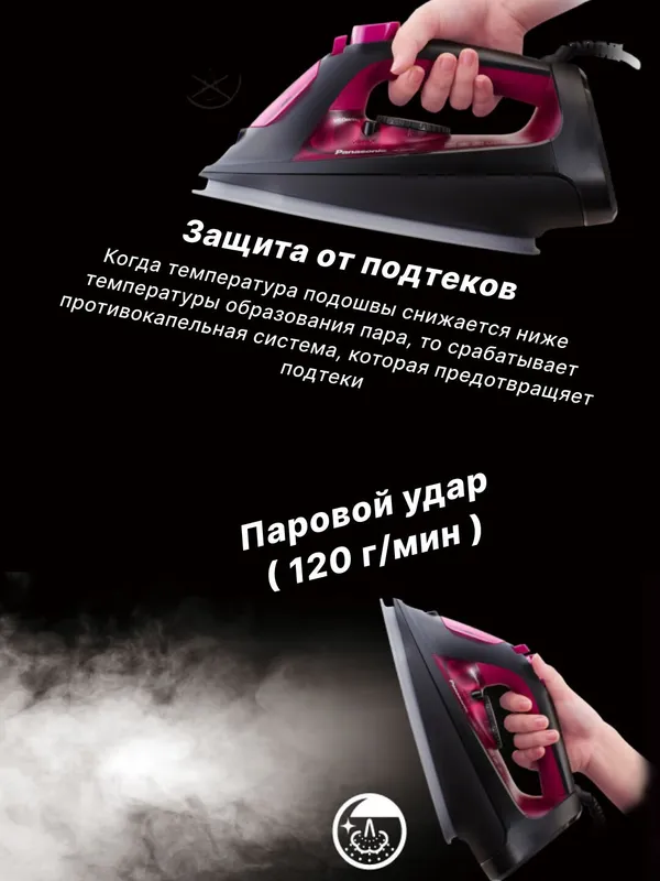 Паровой утюг Panasonic NI-U400CPTW — фото 3