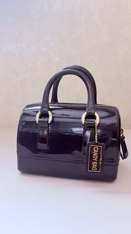 Furla Candy Bag Mini в красивом темно-синем цвете. — фото 2