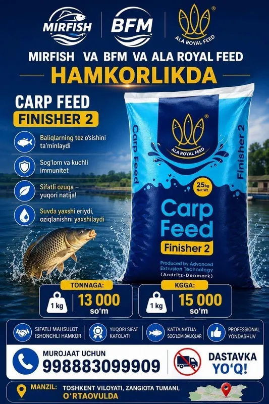 Baliq yemi Eron yemi Karmoykafitsenti 1.2 1 Baliq yemi Eron yemi Karmoykafitsenti 1.2 1