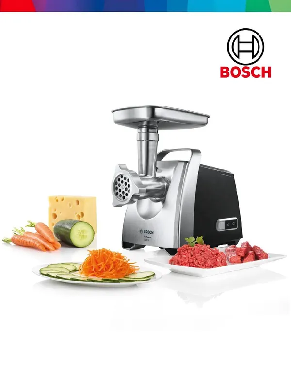 ProPower 2200 W go‘sht maydalagich Qora, xrom Bosch MFW68680 2