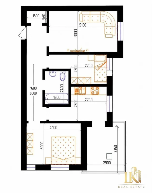 3 xonali kvartira sotiladi, 70 m², 2/8, Yashnobod tumani 10