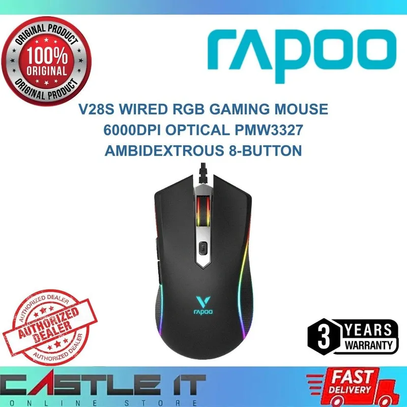 Rapoo V28S oʻyin uchun sichqoncha orginal Rapoo V28S oʻyin uchun sichqoncha orginal