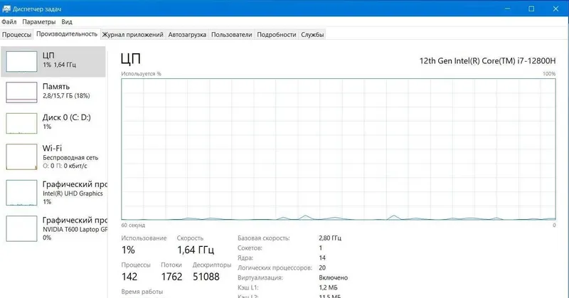 Dell Precision Core i7-12-го поколения, серия H (14 ядер, 20 потоков), видеокарта 4 ГБ 5 Dell Precision Core i7-12-го поколения, серия H (14 ядер, 20 потоков), видеокарта 4 ГБ 5
